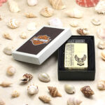 2019 Japanese Zippo Harley-Davidson Brass and Silver Etched Lighter – product image 7 of 7