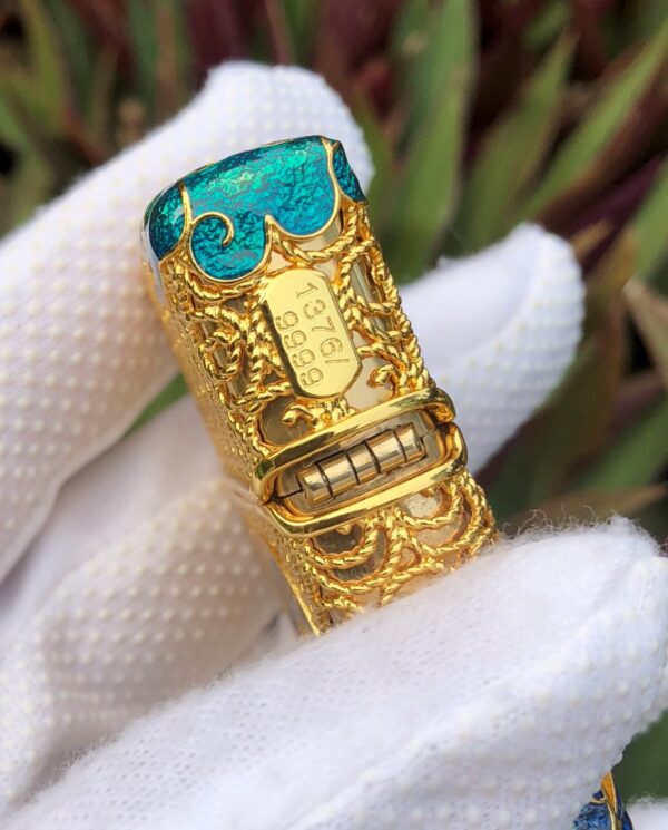 ZippoPlatedGoldenJacketJapaneseCrane_06 ZippoPlatedGoldenJacketJapaneseCrane_06