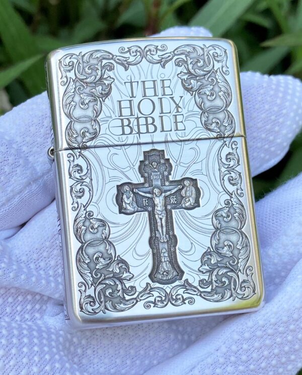 ZippoSterlingSilverHolyBible