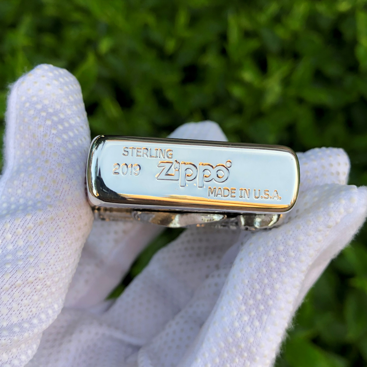 Zippo Sterling Silver H.R. Giger Alien Emblem Lighter #3