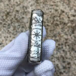 Narrow-side horseman and compass engraving on the Four Horsemen sterling silver Zippo lighter