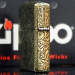 KZ251 Zippo Armor cross engraving on hinge side