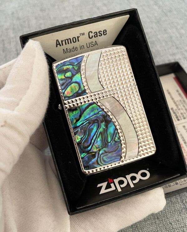ZippoinlayshellSmodelPlatedSilver