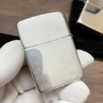Reflective reverse face of the Zippo #23 1941 Replica lighter