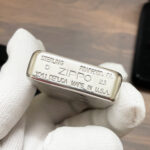 Sterling silver 1941 Replica bottom stamp on the Zippo #23 lighter