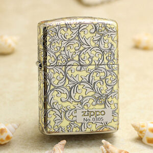Zippo Brushed Chrome 5-Sides Engraved Arabesque Limited Edition Lighter