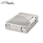 S.T. Dupont Ligne 2 silver Diamond Head guilloché lighter 16184 – product view 4