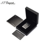 S.T. Dupont Ligne 2 silver Diamond Head guilloché lighter 16184 – product view 5
