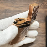 S.T. Dupont Ligne 2 rose gold Diamond Head guilloché lighter 16424 – product view 8