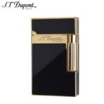 S.T. Dupont Ligne 2 natural black lacquer and yellow gold lighter 16884