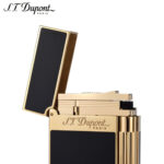 S.T. Dupont Ligne 2 natural black lacquer and yellow gold lighter 16884 — additional product view 3