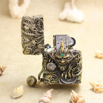 Zippo Brass Brave Troops Metal Jacket Lighter – alternate view 2