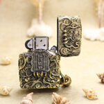 Zippo Brass Brave Troops Metal Jacket Lighter – alternate view 3