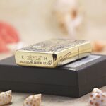 Wolf Girl Zippo Armor lighter base stamp beside original box
