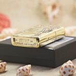 Woman Samurai Zippo Armor lighter base stamp beside original box