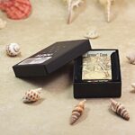 Woman Samurai high-polish brass Zippo Armor lighter in presentation box
