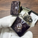 Zippo Medusa design full-wrap color lighter – alternate view 1