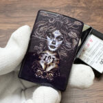 Zippo Medusa design full-wrap color lighter – alternate view 3