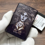 Zippo Medusa design full-wrap color lighter – alternate view 9