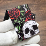 Zippo Skull and Rose full-wrap color lighter – alternate view 5