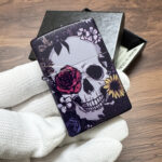 Zippo Burial Skull full-wrap color lighter