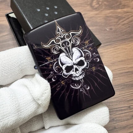 Zippo Skull design full-wrap color lighter