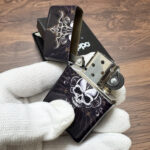 Zippo Skull design full-wrap color lighter – alternate view 3