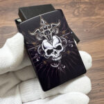 Zippo Skull design full-wrap color lighter – alternate view 5