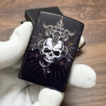 Zippo Skull design full-wrap color lighter – alternate view 6