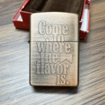 Zippo 2000 Marlboro Copper-Plated Vintage Lighter KZ454