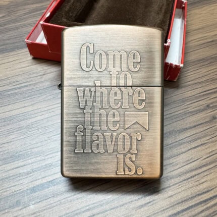 Zippo 2000 Marlboro Copper-Plated Vintage Lighter KZ454