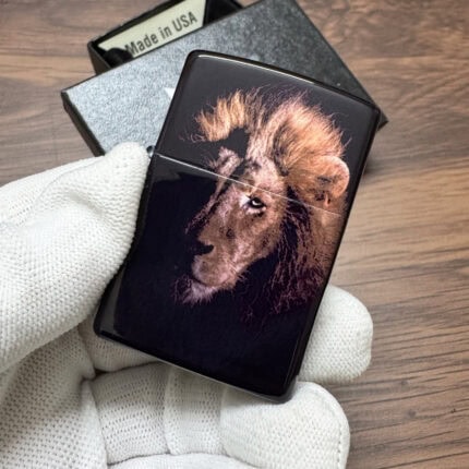 Zippo Lion design full-wrap color lighter