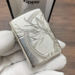 Tree of Life sterling silver Zippo Armor lighter, front relief view