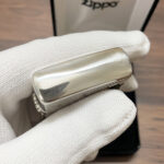 Rounded top edge of the Tree of Life sterling silver Zippo Armor case