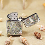 H.R. Giger Alien Zippo Armor lighter reverse biomechanical artwork