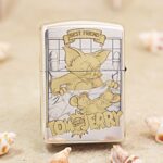 Tom and Jerry Zippo Armor lighter with Best Friend bathtub cartoon scene