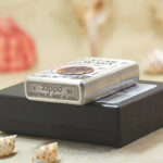 Star Wars Zippo Armor lighter base stamp beside original box