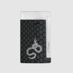 S.T. Dupont Slim 7 Year of the Snake black and chrome torch lighter 027076