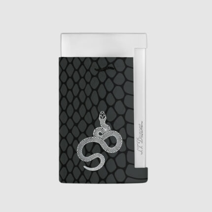 S.T. Dupont Slim 7 Year of the Snake black and chrome torch lighter 027076