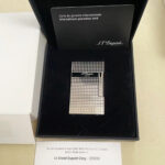 S.T. Dupont Le Grand Palladium Diamond Head Lighter C23011 front view