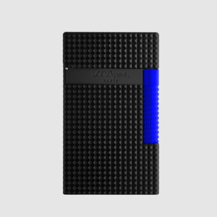 S.T. Dupont Le Grand Fluo Blue Diamond Head Lighter C23071 front view