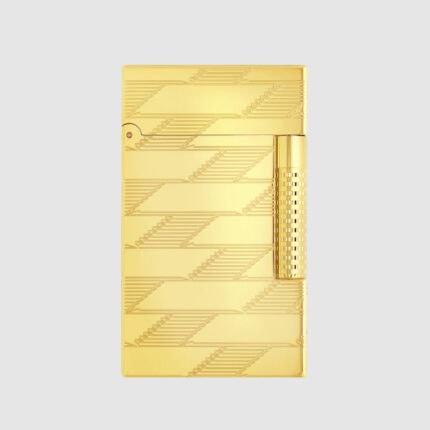 S.T. Dupont Le Grand Monogram 1872 Gold Lighter C23178 front view