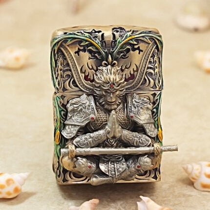 Zippo Brass Monkey King Metal Jacket Lighter