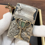 KZ476 enamel and engraved crest detail on the Magic Academy lighter