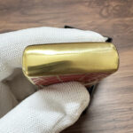 KZ481 Spider-Man engraved brass Zippo Armor lighter shown open