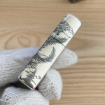 Japanese Zippo silver-plated phoenix lighter – alternate view 2