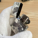 Japanese Zippo silver-plated phoenix lighter – alternate view 8