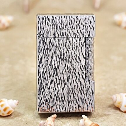 Karl Wieden KW-T02L Silver-Plated Meteor Crater lighter product gallery photograph 1
