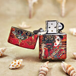 Zippo Full-Wrap Color Traditional Beauty with Demon Mask Lighter – alternate view 2