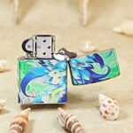 Zippo Peacock Princess full-wrap color lighter – alternate view 3